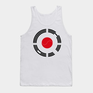 Korean Japanese Multinational Patriot Flag Series Tank Top